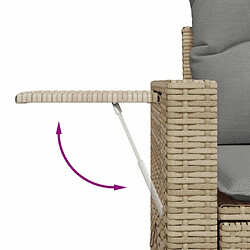 Avis Maison Chic Salon de jardin avec coussins 7 pcs, Ensemble Tables et chaises de jardin, beige résine tressée -GKD367094