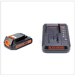 Black & Decker ASD 18 KB Perceuse-visseuse sans fil Autosense 18 V + 2x Batteries 1,5 Ah + Chargeur + Coffret