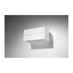 Luminaire Center Applique murale LOBO MAXI aluminum blanc 2 ampoules