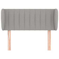 Avis Maison Chic Tête de lit scandinave avec oreilles,meuble de chambre Gris clair 93x23x78/88 cm Tissu -MN59453