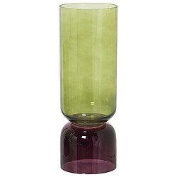 Vase Alexandra House Living Vert Verre 11 x 11 x 32 cm 