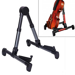 Wewoo Simple Pliant Vertical Guitare Violon gris Ukulele Bracket Musical Instrument Stand foncé