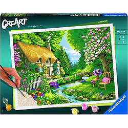 Ravensburger - Creart Premium Cottage au fleuve Peinture adulte 14 ans, 201549