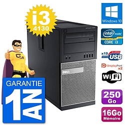 PC Tour Dell 9020 Intel Core i3-4130 RAM 16Go Disque Dur 250Go Windows 10 Wifi - Occasion