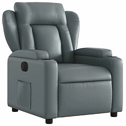 Avis Maison Chic Fauteuil Relax pour salon, Fauteuil inclinable électrique Gris Similicuir -GKD71965