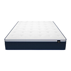 Acheter Vente-Unique Ensemble 120 x 190 cm sommier + matelas ressorts ensachés et surmatelas intégré ép.24cm - ALTIER de YSMÉE