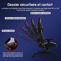 Acheter Lexzurn Chaise Gaming, Charge 150KG Fauteuil Gamer Ergonomique