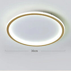 Stoex Plafonnier Led Or Lampe de Plafond Rond F30CM Luminaire Plafonnier Minimaliste Moderne Pour Cuisine, Couloir, Bureau, Porche Blanc Froid