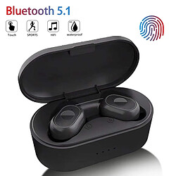 GUPBOO TWS casque sans fil Bluetooth contrôle tactile casque de sport micro étanche casque de musique fonctionne sur tout 