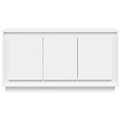 Acheter vidaXL Buffet blanc 102x35x55 cm bois d'ingénierie