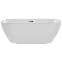 Acheter Beliani Baignoire îlot blanche 150 x 75 cm NEVIS