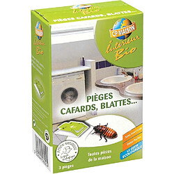 Cp Maison Pièges à cafards et blattes (Lot de 3).