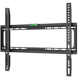 Onkron Support TV Mural Fixe pour 26 - 55 Pouces TVs & Écrans, Accroche Television Mural Poids de 45 kg - Fixation Murale TV avec VESA 75x75 - VESA 400x400 mm/Support Mural TV Universel FME-44B Noir 