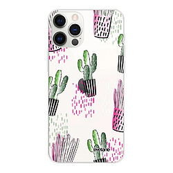 Evetane Coque iPhone 12/12 Pro souple silicone transparente Coque iPhone 12/12 Pro souple transparente Cactus motifs Motif Ecriture Tendance Evetane.