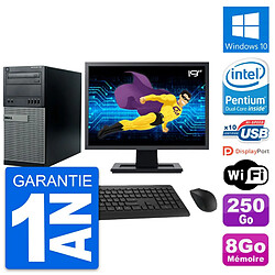 PC Tour Dell 790 MT Ecran 19" Intel G630 RAM 8Go Disque 250Go Windows 10 Wifi · Occasion 