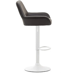 Avis Non Tabouret de bar Braga simili cuir blanc