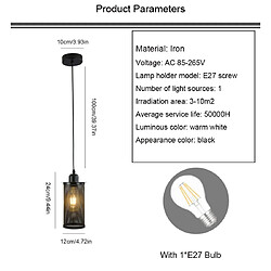 Acheter Wewoo Suspension luminaire Lustre Lampe Suspendue Creative Restaurant Grenier Personnalité Rétro Unique Tête