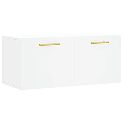 Maison Chic Armoire murale,Meuble de Rangement,Armoire Suspendue blanc 80x36,5x35 cm bois d'ingénierie -MN71750