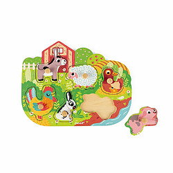 Acheter Puzzle en bois premier âge Happy farm - Janod