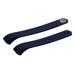 Avis Wewoo Bracelet bleu foncé pour Watchband Alta Watch en silicone à texture oblique, grande taille, longueur: environ 22cm