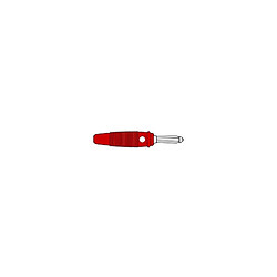 Perel Fiche multicontacts 4mm a trou transversal - rouge (version 30a) (bula 30k) 