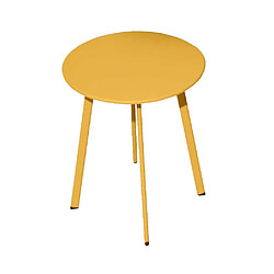 Proloisirs Table basse de jardin en acier Massai 50 cm miel.