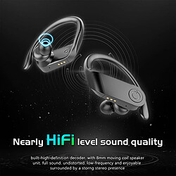 Universal Écouteurs Bluetooth Écouteurs haute définition Sport Étanche Stéréo Basses Bouchons d'oreille Écouteurs Haut-parleur Téléphones portables