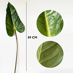 WELLHOME Feuille d'anthurium artificiel 89 cm