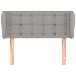 Avis Maison Chic Tête de lit scandinave avec oreilles,meuble de chambre Gris clair 83x23x78/88 cm Tissu -MN73451