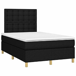 Avis Sommier à lattes,Cadre à lattes de lit et matelas et LED pour Adulte Noir 120x200 cm Tissu -MN78267