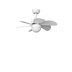 Ledkia Ventilateur de Plafond Silencieux Orion Blanc 81cm Moteur DC Blanc