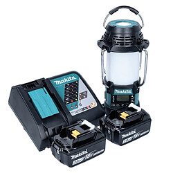 Makita DMR056RF Radio de chantier sans fil FM/DAB+ IP65 360° 18V avec lanterne + 2x Batteries 3,0Ah + Chargeur