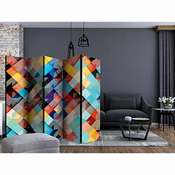 Paris Prix Paravent 5 Volets Colour Patchwork 172x225cm