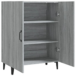 Avis vidaXL Buffet Sonoma gris 70x34x90 cm Bois d'ingénierie