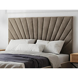 Avis Lit coffre 160 x 200 cm - Velours - Taupe + Matelas - RILIODA de Pascal Morabito