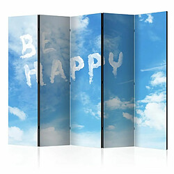 Paris Prix Paravent 5 Volets Be Happy 172x225cm 