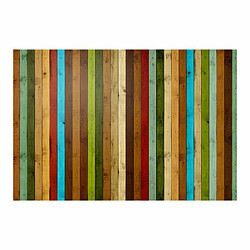 Paris Prix Papier Peint Arc en Ciel en Bois 270x400cm