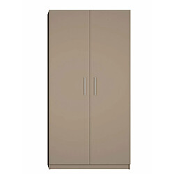 Inside 75 Ensemble de rangement pont 3 portes taupe mat largeur 350 cm