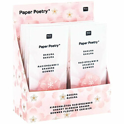 Rico 2 Gommes roses fleurs Sakura - Printemps Japonais