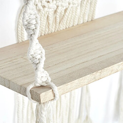 Avis The Home Deco Factory Etagère murale bohème en macramé - Beige