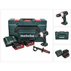 Metabo BS 18 LTX BL I Perceuse-visseuse sans fil 18 V 130 Nm (602358660) + 2x Batteries 5,5 Ah + Chargeur + metaBOX