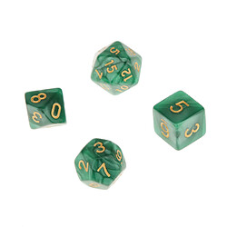 35pcs / Set Dés Polyédriques Multicolore pour DND RPG MTG et Jeux de Table pas cher