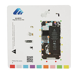 Wewoo Tapis à vis magnétique pour iPhone 4S taille: 20cmx 20cm magnétiques à vis