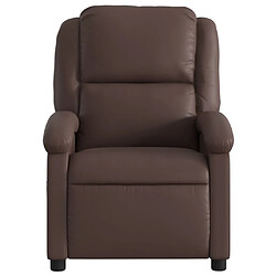 Acheter Maison Chic Fauteuil de massage inclinable,Fauteuil luxe de relaxation Marron Similicuir -MN21833