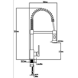 DP Bath Profesional - Robinet Mitigeur de cuisine (évier) chromé