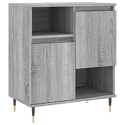 Maison Chic Buffet,Meuble de Rangement,commode pour salon,Cuisine Sonoma gris 60x35x70 cm Bois d'ingénierie -MN50091