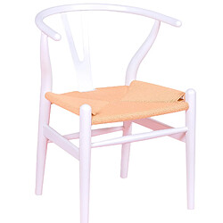 Nest Dream Chaise scandinave en bois de hêtre coloré et corde écologique - Wish 