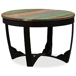 vidaXL Table basse bois de récupération massif 60x40 cm 