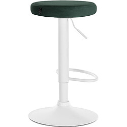 Non Tabouret de bar Ponte velours blanc pas cher