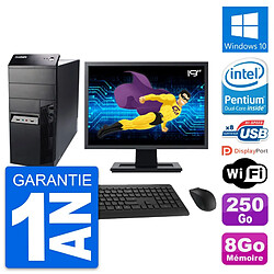 PC Tour Lenovo M91p Ecran 19" Intel G630 RAM 8Go Disque 250Go Windows 10 Wifi · Occasion 